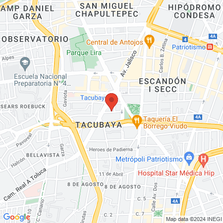 El Hospitalito map