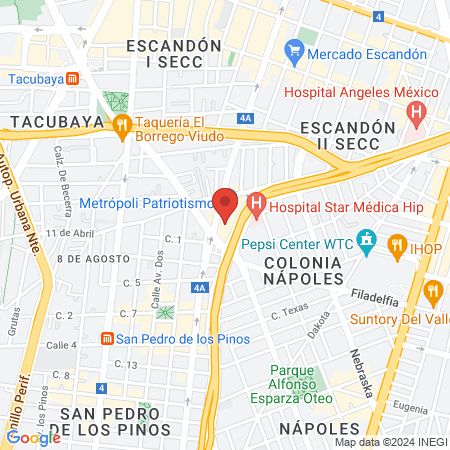 dentalia Metrópoli Patriotismo map