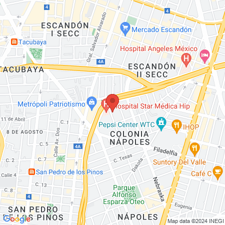 Dentistas en CDMX - Dr. Daniel Castro map