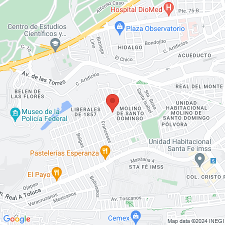 Barberia shop y spa anubis map