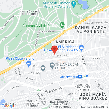 Consultorio dental Condesa map