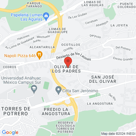 Dos Lunas Pilates Sucursal Av. Toluca map