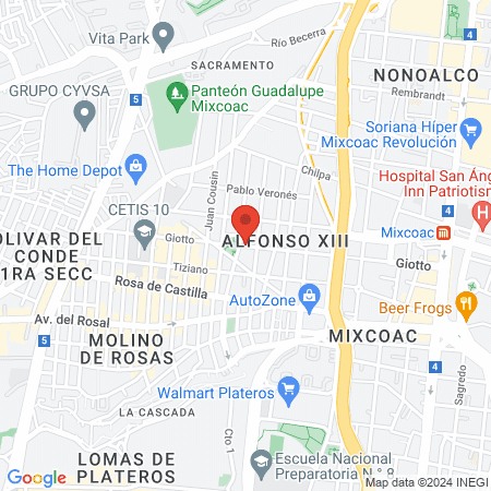 Estética Unisex Ruben's map