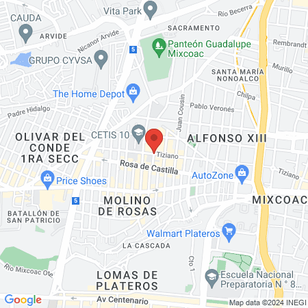 Clínica Veterinaria Katze map