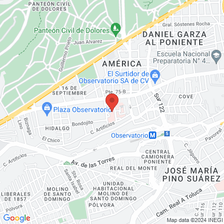 Dra. Monika Blake Cerda map