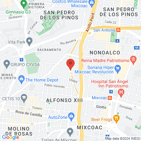 Estética Face Of Ángel map