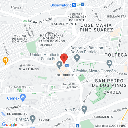 Estética Mary Mercado Cristo Rey map