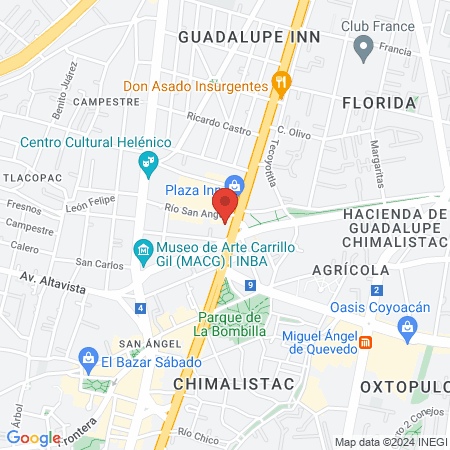 Doctor Velasco Mancera Luis Roberto map