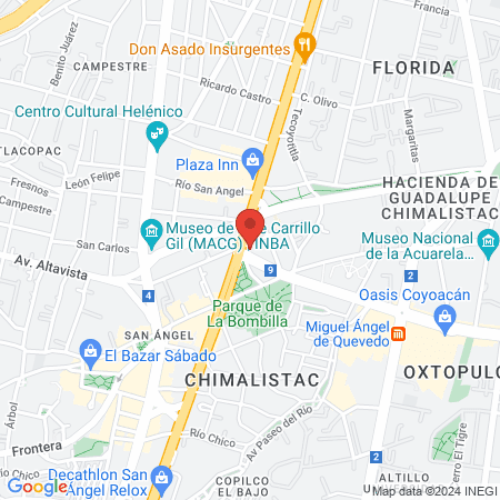 Consultorio de Neurología map