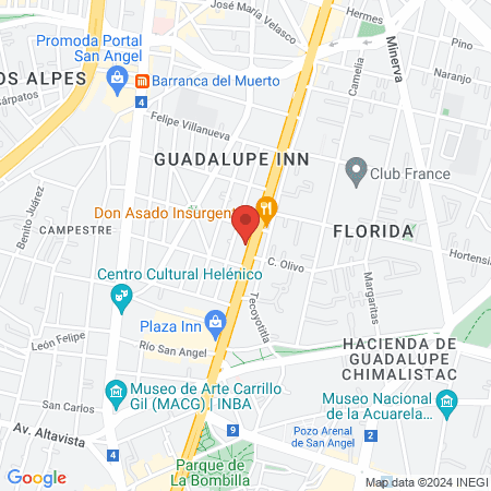 Dra. Gabriela Estrada, Médico general map