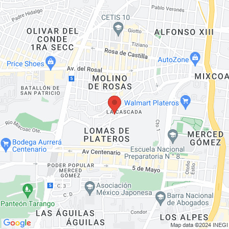 Centro de salud D.F "Cascada" T2 map