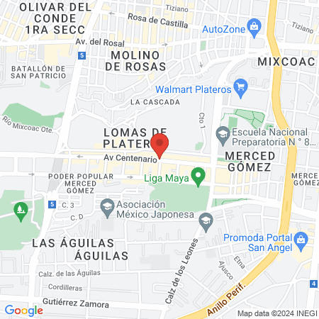 Galvan Rodriguez Jorge Antonio Dr map