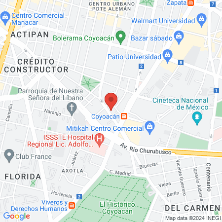 Ojos Bonitos Studio map