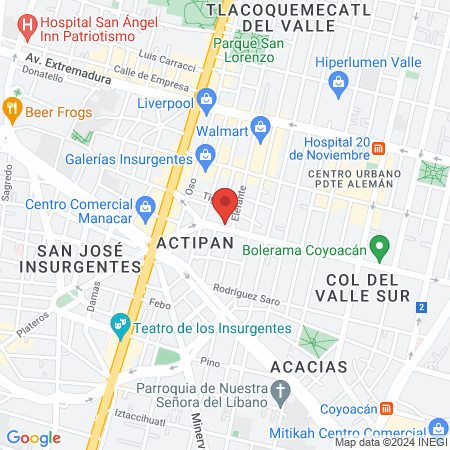 Barbería el holandés Eje 8 map