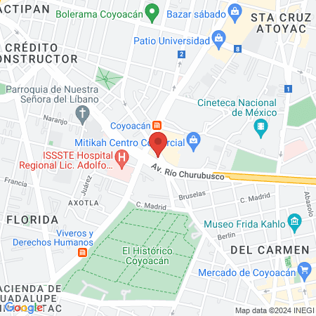 CONSULTORIO GINECOLOGICO map