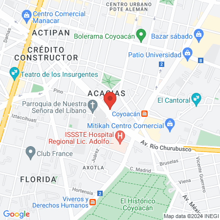 Hospital De La Columna map