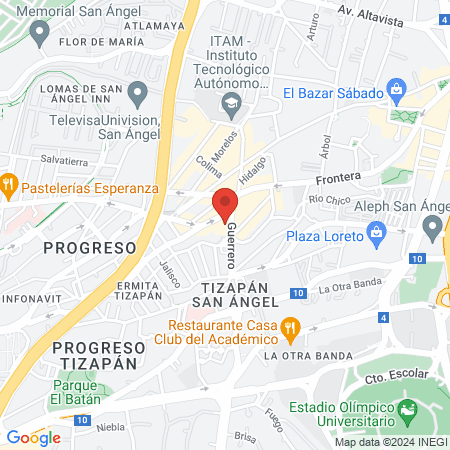 "SALA DE BELLEZA GABY" map