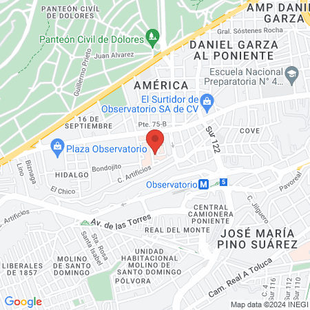 Dr Victor Enrique Corona Montes Urologia, Oncologia, Cirugia Robótica map