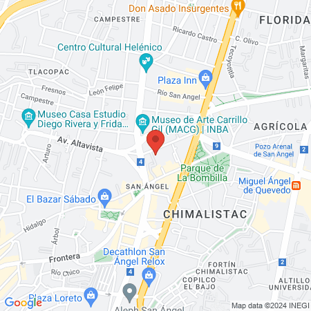 Derechos Reservados Ciryderm Aesthetics SA de CV map