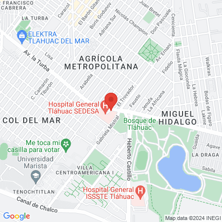 Dra. Mary Lol Ve Mendoza Medina, Urólogo map