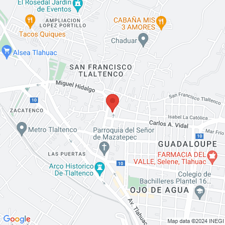 Fitness center UNIDAD ALPHA map