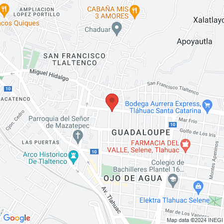 Centro de Salud T-lll San Francisco Tlaltenco map