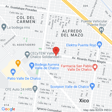 Unidad Médico Quirúrgica San Judas Tadeo map