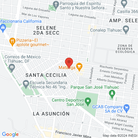 CR Dental Tlahuac map