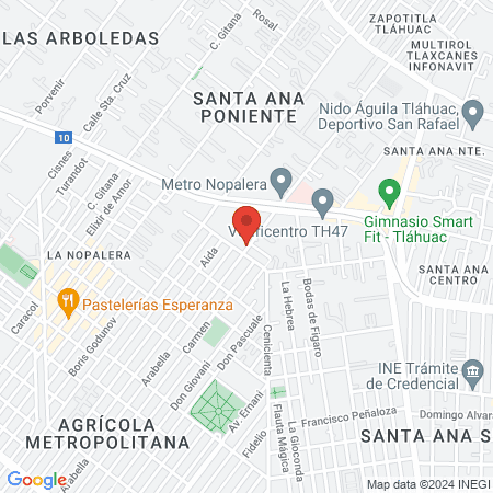 Estética Canina Pink Panther Nopalera map