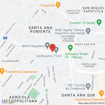 The Queen's nails Salón map