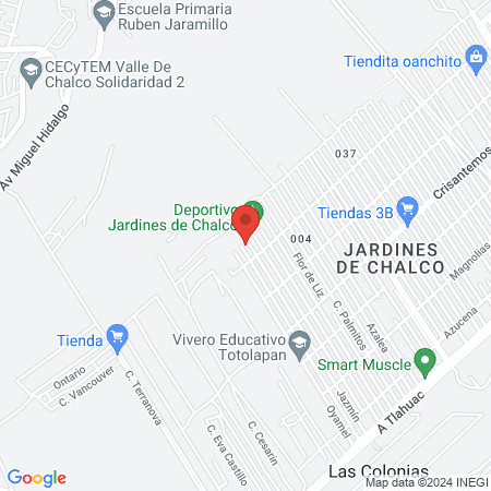 Liga De Futbol Jardines De Chalco A.C map