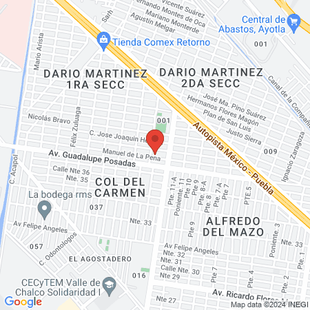 Dr. Ruben Rivera Angel map