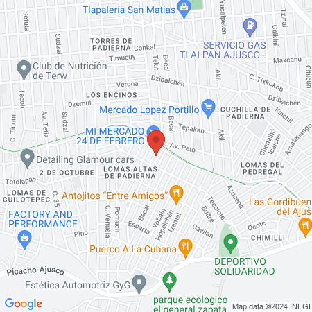 Peluquería Irving map