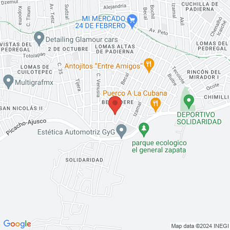 Consultorio dental y psicología hipnosis map