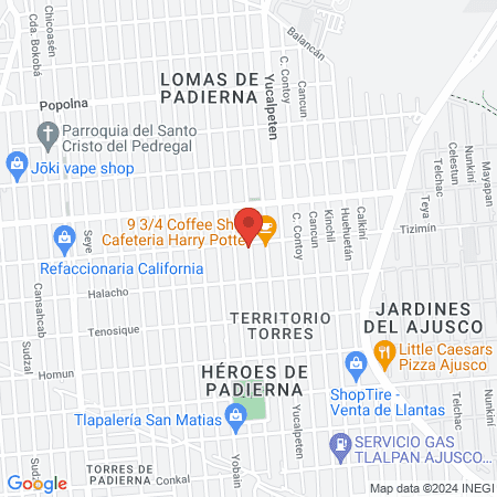 DMC HOSPITALARIA S.A.S DE C.V map