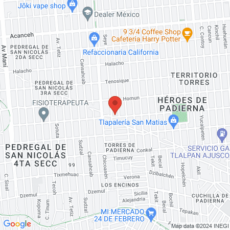 Servicios Veterinarios Padierna map