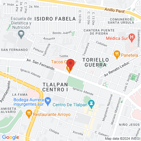 Dental Aguirre map