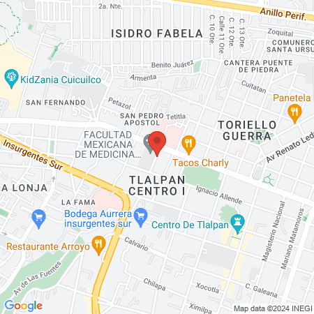 ISSSTE Centro de Convivencia para Pensionados y Juvilados Conivive map