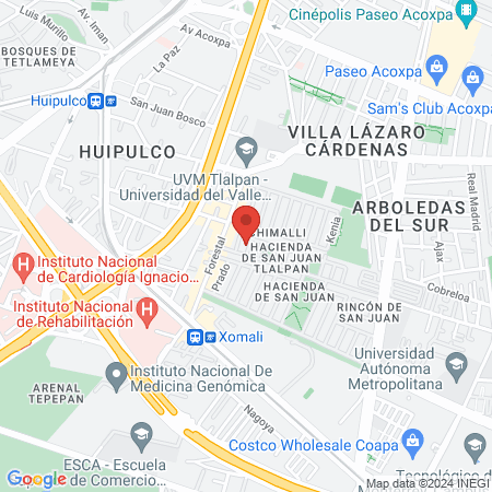 Alejandro Ortiz Piña Ortiz Piña Medico Internista Tlalpan map