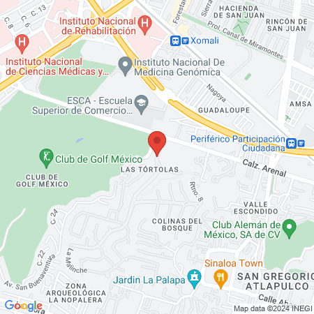 Lorena Guadalupe Moreno Ordaz Medico Internista Tlalpan map