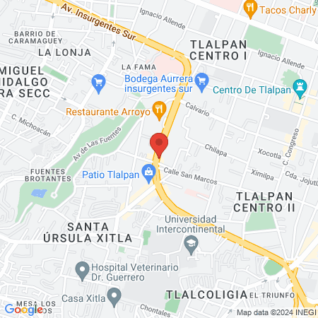 Isa Ramírez cosmetología (Alika zen) map