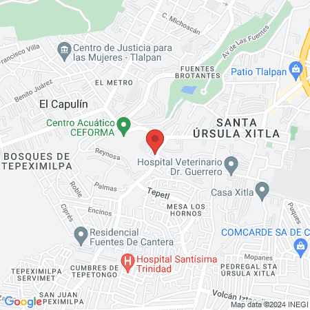 Barbershop Venezolana map