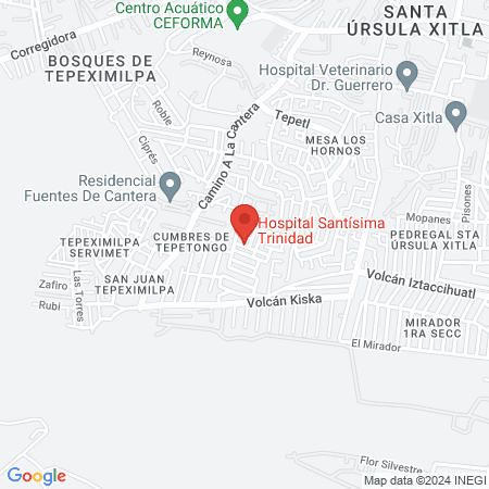 Hospital Santísima Trinidad map