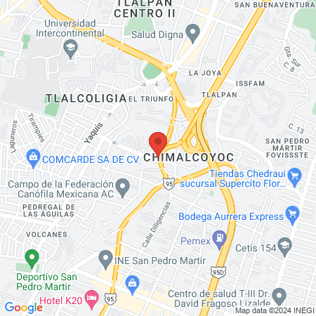 Avila Rosas Juan Sergio map