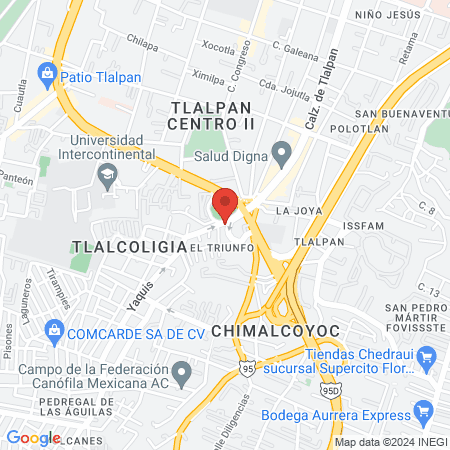 BelCorpo Tlalpan map