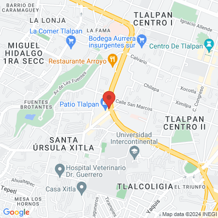 HAPPY laser Tlalpan map