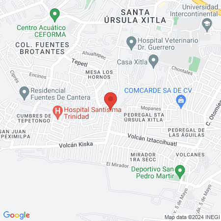 La Colonial. Barber shop map