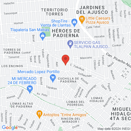 Dra. Andrea Díaz Falfán. Anestesiología - Algología map