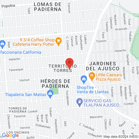 Adriana Tafoya Salón map