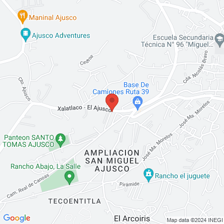 Centro de Rehabilitación Manantial de Vida Ajusco map